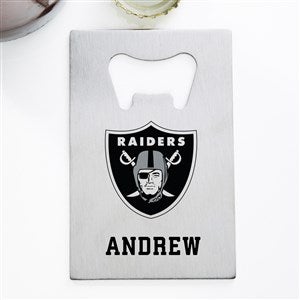 NFL Las Vegas Raiders Personalized Credit Card Size Bottle Opener - 39545