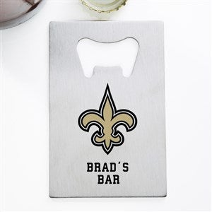 NFL New Orleans Saints Personalized Credit Card Size Bottle Opener - 39563