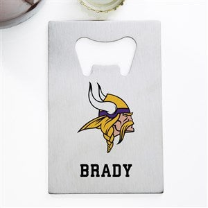 NFL Minnesota Vikings Personalized Credit Card Size Bottle Opener - 39564