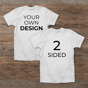 Design Your Own 2 Sided Hanes Adult T-Shirt - White - 39579-DBS-W