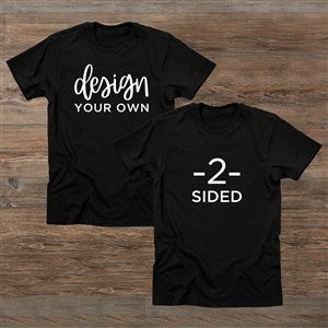 Design Your Own 2 Sided Hanes® Adult T-Shirt- Black - 39579-DBS-B
