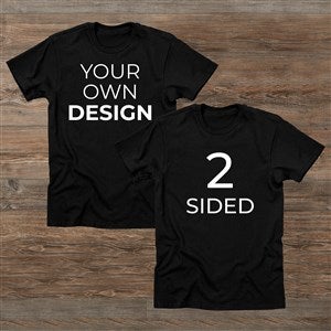 Design Your Own 2 Sided Hanes Adult T-Shirt - Black - 39579-DBS-B