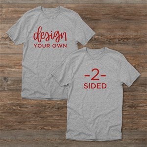Design Your Own 2 Sided Hanes® Adult T-Shirt- Light Grey - 39579-DBS-G