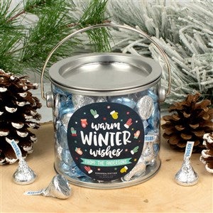 Warm Wishes Personalized Paint Can with Hershey Kisses - 39611D