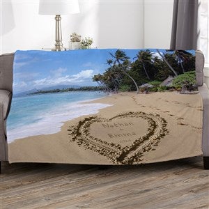 Personalized Our Paradise Island Lightweight Fleece Blanket - 50x60 - 39658-LF