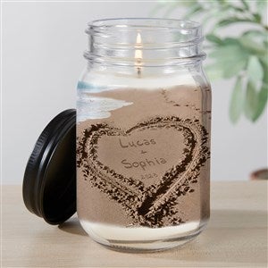 Our Paradise Island Personalized Farmhouse Candle Jar - 39660