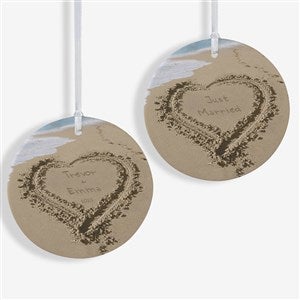 Our Paradise Island Personalized Ornament- 3.75 Matte - 2 Sided - 39661-2L