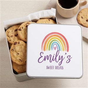 Watercolor Brights Personalized Metal Treat Tin - 39703