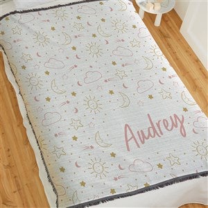 Baby Celestial Personalized 56x60 Woven Throw Blanket - 39706-A