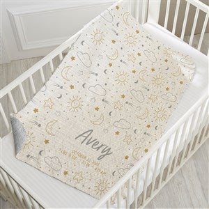 Baby Celestial Personalized 30x40 Quilted Baby Blanket - 39706-SQ