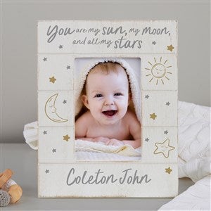 Baby Celestial Personalized Baby Shiplap Frame- 4x6 Vertical - 39714-4x6V