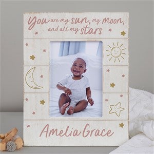 Baby Celestial Personalized Baby Shiplap Frame-  5x7 Vertical - 39714-5x7V