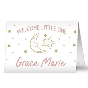 Baby Celestial Personalized Baby Greeting Card - 39718