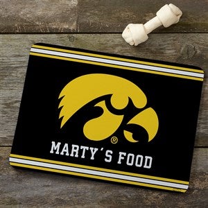 NCAA Iowa Hawkeyes Personalized Pet Food Mat - 39746