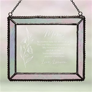 Floral Message For Mom Personalized Suncatcher - 39752