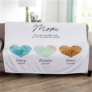 Birthstone Constellations Personalized 50x60 Plush Fleece Blanket - 39759-F