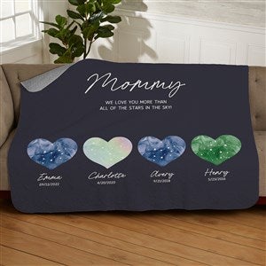 Birthstone Zodiac Constellations Personalized 50x60 Quilted Blanket - 39759-Q