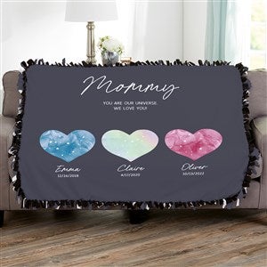 Birthstone Zodiac Constellations Personalized 50x60 Tie Blanket - 39759-T