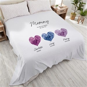 Birthstone Constellations Personalized  90x108 Plush King Fleece Blanket - 39759-K