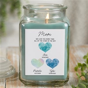 Birthstone Constellations Personalized 18 oz. Eucalyptus Mint Candle Jar - 39761-18ES