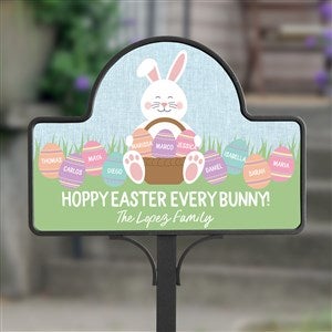 Easter Bunny Love Personalized Magnetic Garden Sign - 39834