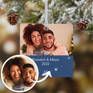 Cartoon Yourself Personalized Square Photo Ornament- 2.75" Metal - 1 Sided - 39870-1M