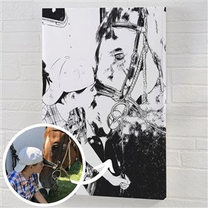 Cartoon Yourself Photo Canvas Print - 16 x 20 - 39873-O