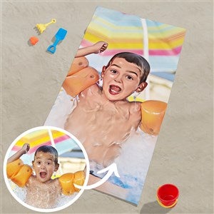 Cartoon Yourself Personalized 35x72 Beach Towel - 39887-L