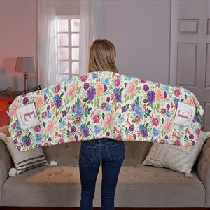 Forever Floral Personalized Cuddle Wrap - 39896