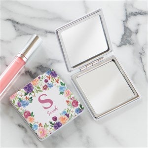 Forever Floral Personalized Compact Mirror - 39901