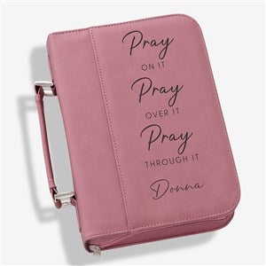Pray On It Personalized Bible Cover-Pink - 39907-P