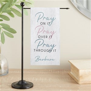 Pray On It Personalized Mini Desk Flag - 39910