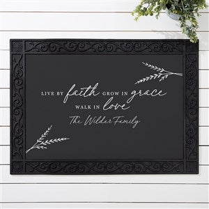 Live By Faith Personalized Doormat- 18x27 - 39918