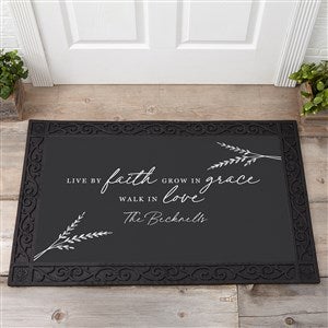 Live By Faith Personalized Medium Doormat- 20x35 - 39918-M