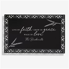 Live By Faith Personalized Medium Doormat- 20x35 - 39918-M