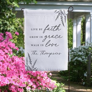 Live By Faith Personalized Garden Flag- Bless This Home - 39921