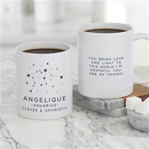 Zodiac Constellations Personalized Coffee Mug 11 oz.- White - 39954-W