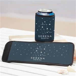 Zodiac Constellations Personalized Beer Can & Bottle Wrap - 39967