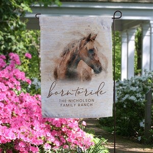Born To Ride Horses Personalized Garden Flag - 39975