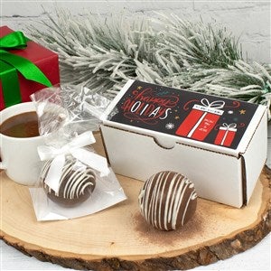 Personalized 2 ct. Hot Cocoa Bomb Box - Chocolate - 39993D-C