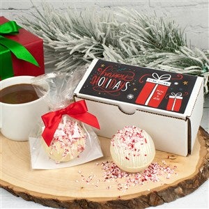 Personalized 2 ct. Hot Cocoa Bomb Box - Peppermint - 39993D-P