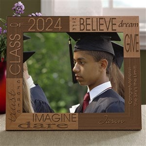 Personalized Graduation Wood Picture Frame - 5x7 - 4000-M