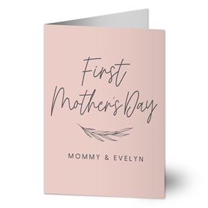 First Mothers Day Love Personalized Greeting Card - 40004