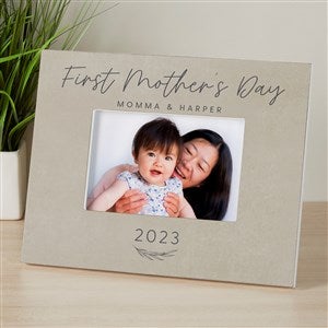 First Mother's Day Love Personalized 4x6 Photo Frame- Horizontal - 40005-H
