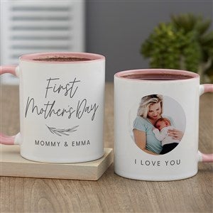 First Mothers Day Love Personalized Coffee Mug 11 oz.- Pink - 40008-P