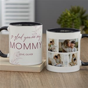 Personalized Coffee Mugs - Her Memories Photo Collage - Black - 40015-B
