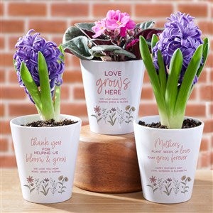 Love Blooms Here Personalized Mini Flower Pot - 40024