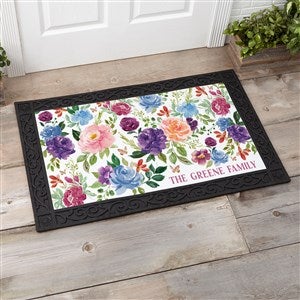 Blooming Blossoms Personalized Doormat- 20x35 - 40081-M