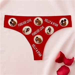 Photo Phrase Personalized Thongs