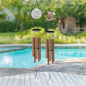 On Angel's Wings Personalized Photo Wind Chimes - 40112